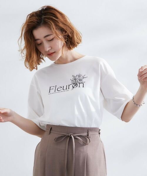 grove / グローブ Tシャツ | 【UVカット/二の腕カバー】ハーフスリーブロゴTシャツ | 詳細2