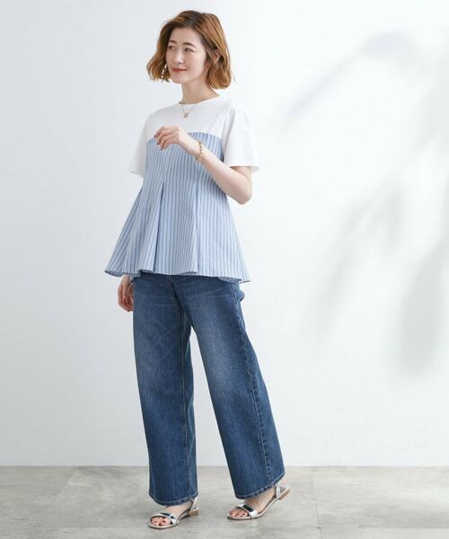 grove / グローブ Tシャツ | 贅沢フレアーが高見え ドッキングビスチェT | 詳細3