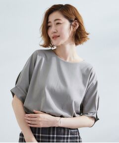 grove / グローブ カットソー | 【UVカット/ひんやり/二の腕カバー】タックドルマンプルオーバー