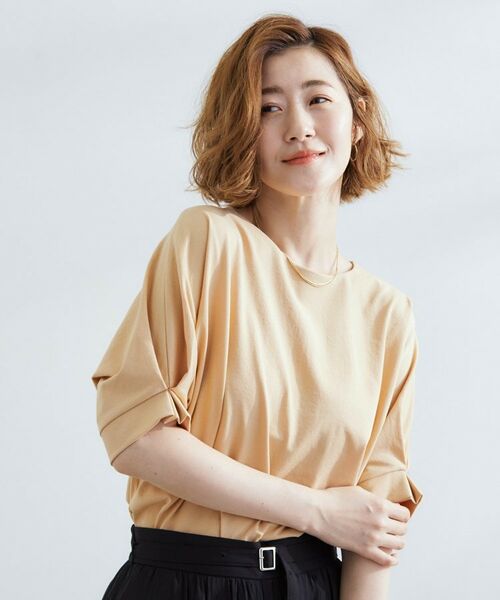 grove / グローブ カットソー | 【UVカット/ひんやり/二の腕カバー】タックドルマンプルオーバー | 詳細13
