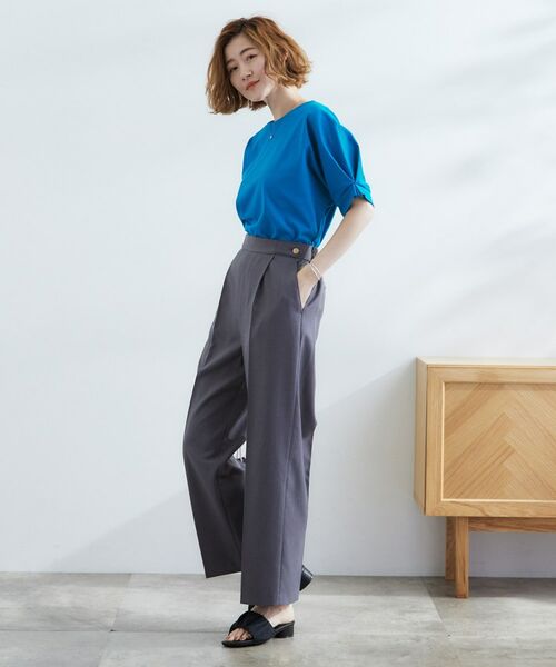 grove / グローブ カットソー | 【UVカット/ひんやり/二の腕カバー】タックドルマンプルオーバー | 詳細19