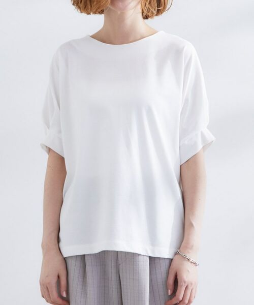 grove / グローブ カットソー | 【UVカット/ひんやり/二の腕カバー】タックドルマンプルオーバー | 詳細21