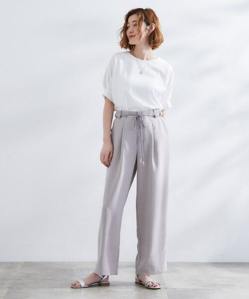 grove / グローブ カットソー | 【UVカット/ひんやり/二の腕カバー】タックドルマンプルオーバー | 詳細3