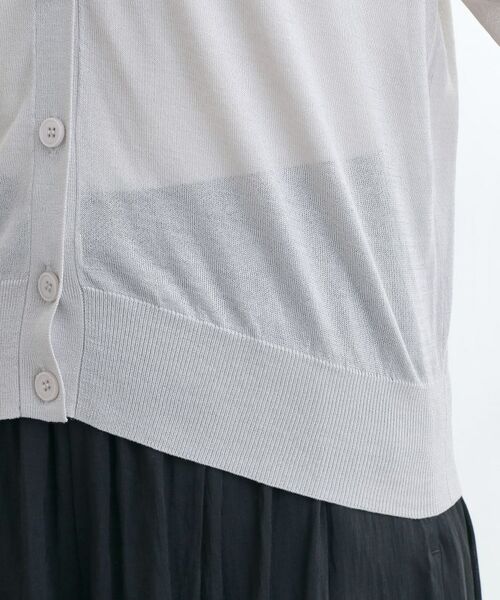 grove / グローブ カーディガン・ボレロ | さっと二の腕カバー　大人な抜け感シアーラグランVネックカーデ | 詳細18