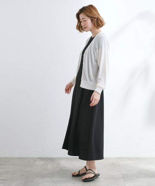 grove / グローブ カーディガン・ボレロ | さっと二の腕カバー　大人な抜け感シアーラグランVネックカーデ | 詳細3