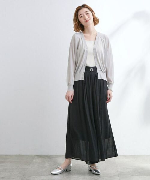 grove / グローブ カーディガン・ボレロ | さっと二の腕カバー　大人な抜け感シアーラグランVネックカーデ | 詳細7