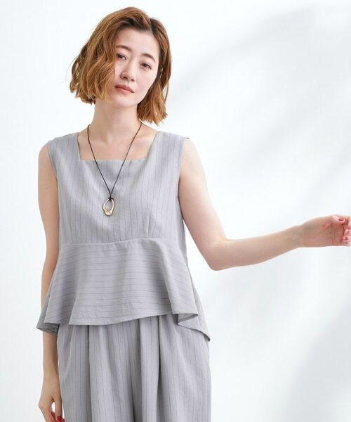 grove / グローブ サロペット・オールインワン | 1枚でお洒落見え ストライプドッキングサロペット | 詳細6