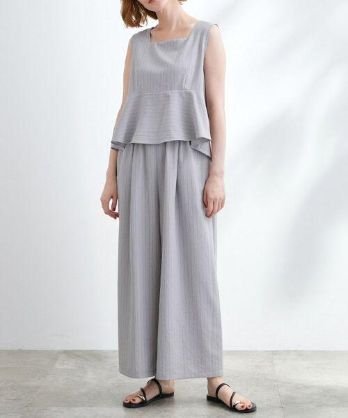 grove / グローブ サロペット・オールインワン | 1枚でお洒落見え ストライプドッキングサロペット | 詳細9