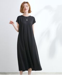 grove / グローブ ロング・マキシ丈ワンピース | 【冷感・UV】モクロディフレンチスリーブワンピース