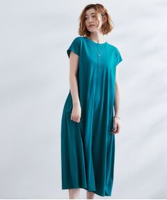 grove / グローブ ロング・マキシ丈ワンピース | 【冷感・UV】モクロディフレンチスリーブワンピース