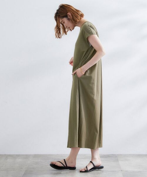 grove / グローブ ロング・マキシ丈ワンピース | 【冷感・UV】モクロディフレンチスリーブワンピース | 詳細3