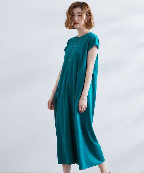 grove / グローブ ロング・マキシ丈ワンピース | 【冷感・UV】モクロディフレンチスリーブワンピース | 詳細9