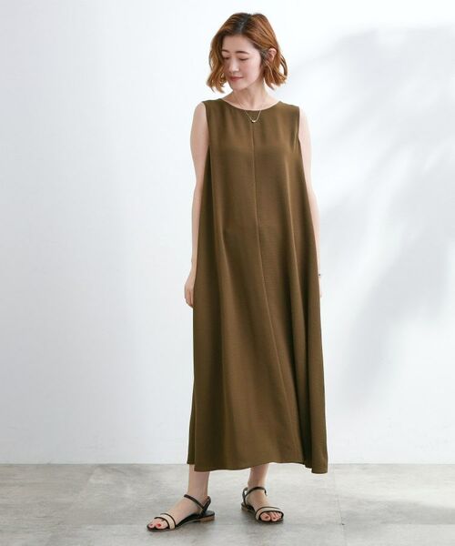 grove / グローブ ロング・マキシ丈ワンピース | 着回し◎夏に嬉しいSET　メッシュブラウス×フレアワンピース | 詳細13