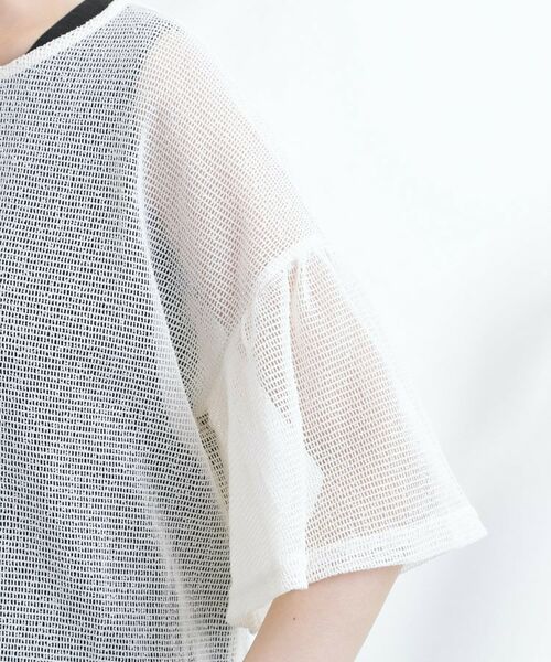 grove / グローブ ロング・マキシ丈ワンピース | 着回し◎夏に嬉しいSET　メッシュブラウス×フレアワンピース | 詳細19