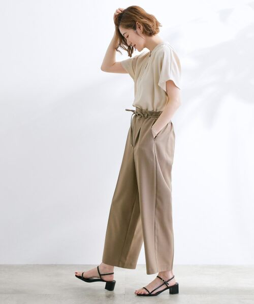 grove / グローブ ショート・ハーフ・半端丈パンツ | 美バランスが叶う ハイウエストワイドパンツ | 詳細12