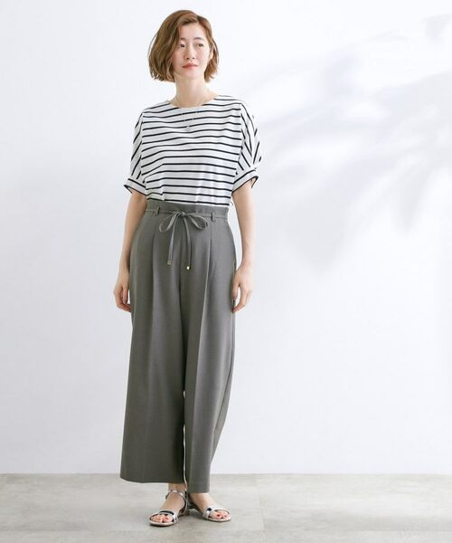 grove / グローブ ショート・ハーフ・半端丈パンツ | 美バランスが叶う ハイウエストワイドパンツ | 詳細2