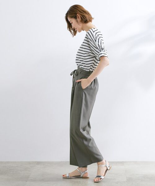 grove / グローブ ショート・ハーフ・半端丈パンツ | 美バランスが叶う ハイウエストワイドパンツ | 詳細3