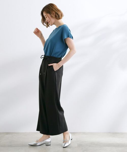 grove / グローブ ショート・ハーフ・半端丈パンツ | 美バランスが叶う ハイウエストワイドパンツ | 詳細7