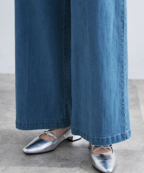 grove / グローブ デニムパンツ | 【冷感】ストレッチデニムワイドパンツ | 詳細16