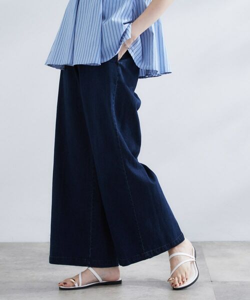 grove / グローブ デニムパンツ | 【冷感】ストレッチデニムワイドパンツ | 詳細6