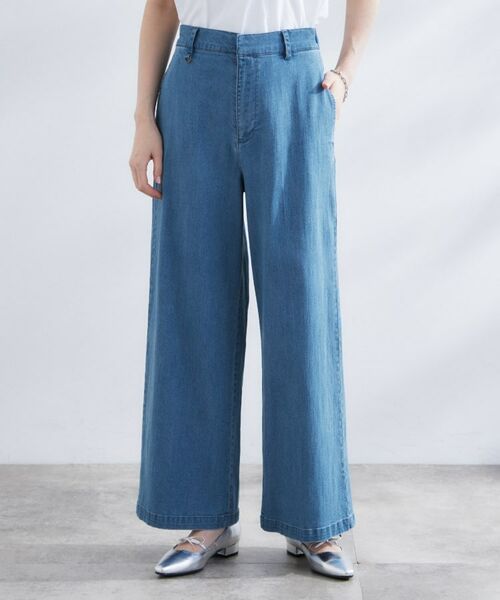 grove / グローブ デニムパンツ | 【冷感】ストレッチデニムワイドパンツ | 詳細9