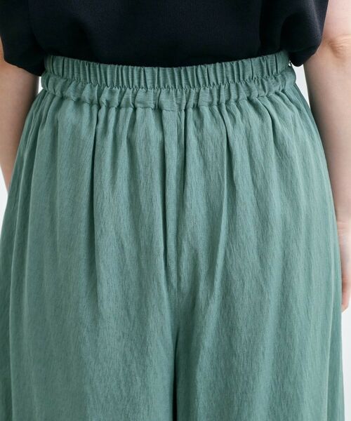 grove / グローブ ショート・ハーフ・半端丈パンツ | 【たっぷりギャザーで体型カバー】スカート見えの軽やかパンツ | 詳細18
