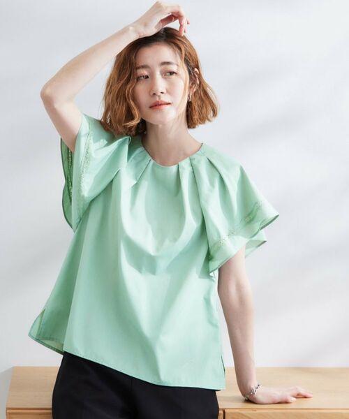 grove / グローブ シャツ・ブラウス | 【サスティナブル原料】涼し気フレアスリーブブラウス | 詳細9