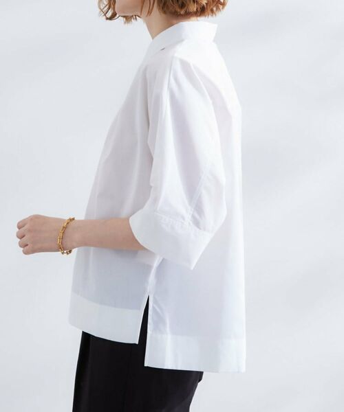 grove / グローブ シャツ・ブラウス | 【サスティナブル原料】衿付きドルマンタックシャツ | 詳細14