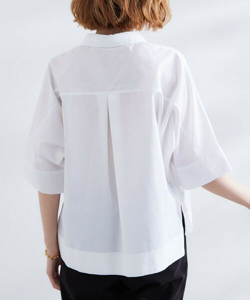 grove / グローブ シャツ・ブラウス | 【サスティナブル原料】衿付きドルマンタックシャツ | 詳細15