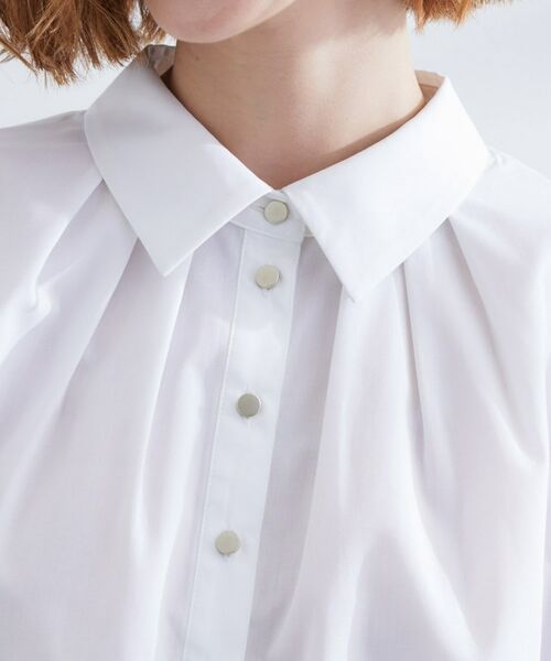 grove / グローブ シャツ・ブラウス | 【サスティナブル原料】衿付きドルマンタックシャツ | 詳細16