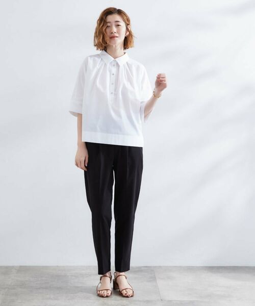 grove / グローブ シャツ・ブラウス | 【サスティナブル原料】衿付きドルマンタックシャツ | 詳細3