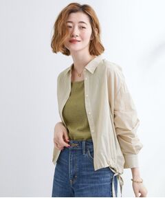 grove / グローブ シャツ・ブラウス | 【UVカット/洗える】クロップドシアーシャツ
