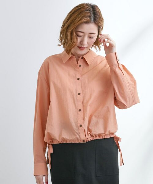 grove / グローブ シャツ・ブラウス | 【UVカット/洗える】クロップドシアーシャツ | 詳細10