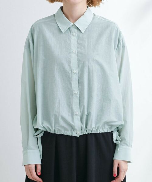 grove / グローブ シャツ・ブラウス | 【UVカット/洗える】クロップドシアーシャツ | 詳細17