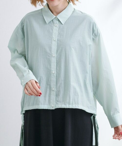 grove / グローブ シャツ・ブラウス | 【UVカット/洗える】クロップドシアーシャツ | 詳細20