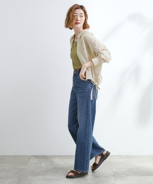 grove / グローブ シャツ・ブラウス | 【UVカット/洗える】クロップドシアーシャツ | 詳細7