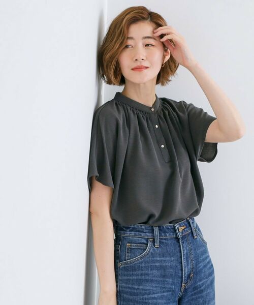 grove / グローブ シャツ・ブラウス | 【さらりと着られる/二の腕カバー】多機能ドルマンスリーブブラウス | 詳細2