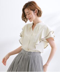 grove / グローブ シャツ・ブラウス | 【さらりと着られる】多機能フリルブラウス