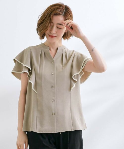 grove / グローブ シャツ・ブラウス | 【さらりと着られる】多機能フリルブラウス | 詳細10