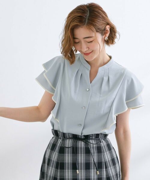 grove / グローブ シャツ・ブラウス | 【さらりと着られる】多機能フリルブラウス | 詳細14