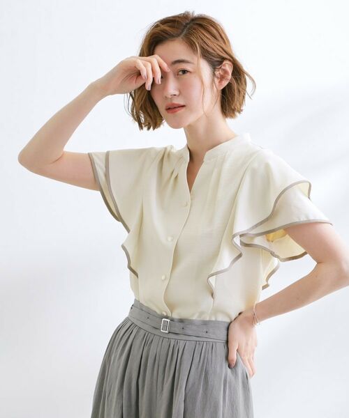 grove / グローブ シャツ・ブラウス | 【さらりと着られる】多機能フリルブラウス | 詳細2