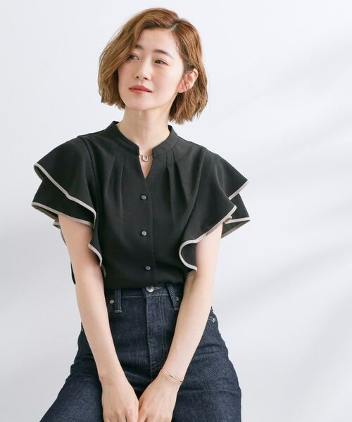 grove / グローブ シャツ・ブラウス | 【さらりと着られる】多機能フリルブラウス | 詳細6