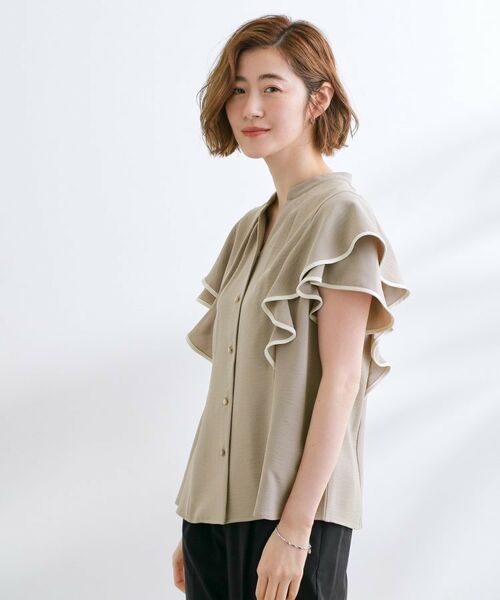 grove / グローブ シャツ・ブラウス | 【さらりと着られる】多機能フリルブラウス | 詳細9