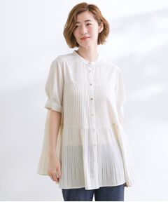 grove / グローブ シャツ・ブラウス | 【体型カバー】ラフに着たい　ティアードプリーツブラウス