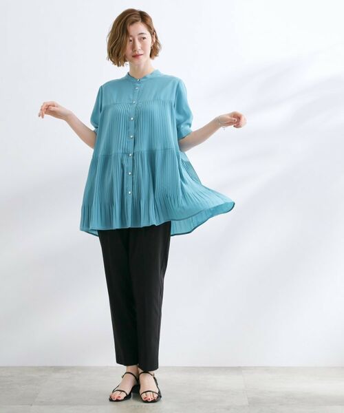 grove / グローブ シャツ・ブラウス | 【体型カバー】ラフに着たい　ティアードプリーツブラウス | 詳細11