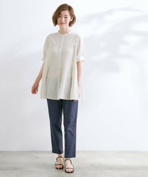 grove / グローブ シャツ・ブラウス | 【体型カバー】ラフに着たい　ティアードプリーツブラウス | 詳細3