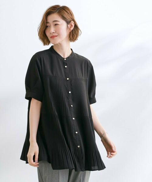 grove / グローブ シャツ・ブラウス | 【体型カバー】ラフに着たい　ティアードプリーツブラウス | 詳細6