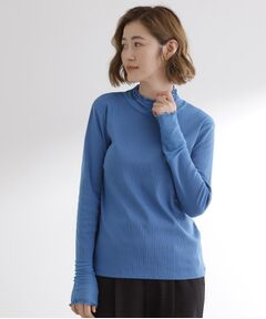 grove / グローブ カットソー | シアー切替ハイネックプルオーバー