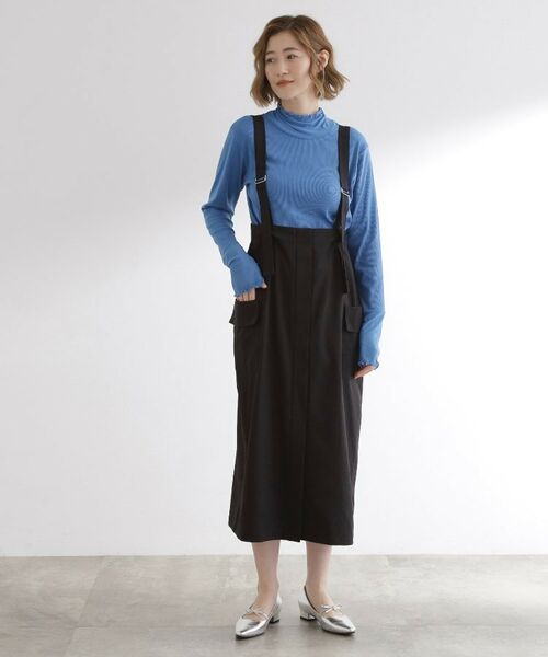 grove / グローブ カットソー | シアー切替ハイネックプルオーバー | 詳細14