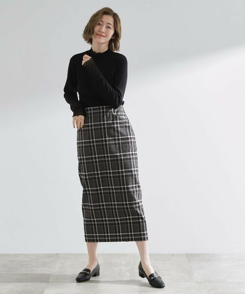 grove / グローブ カットソー | シアー切替ハイネックプルオーバー | 詳細7